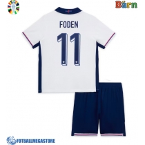 Fotballdrakt Barn England Phil Foden #11 Hjemmedraktsett EM 2024 Kortermet (+ Korte bukser)